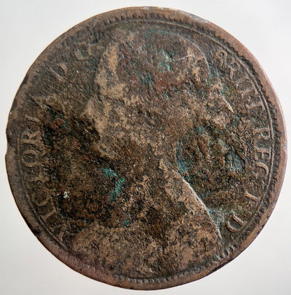 1862 Victoria Penny Coin | Fair Grade | a3777