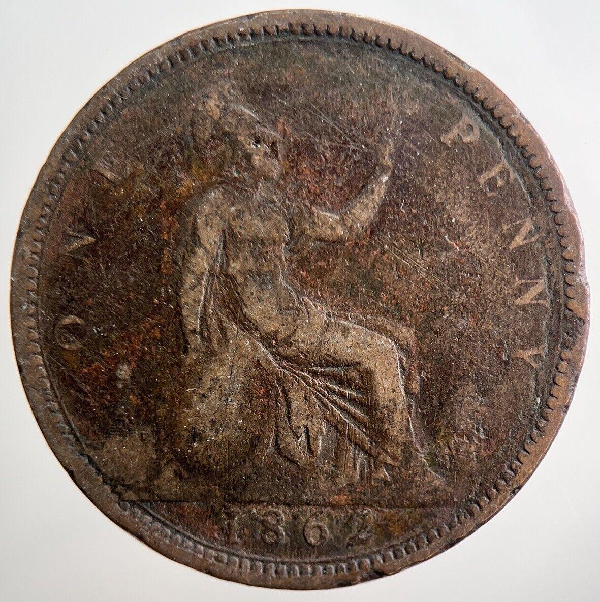 1862 Victoria Penny Coin | Fair Grade | a3777