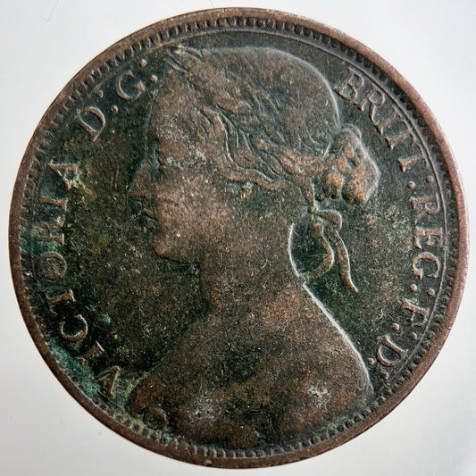 1863 Victoria One Penny Coin | Collectable Grade | a3244