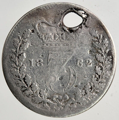 1862 Victoria Threepence Silver Coin | Collectable Grade