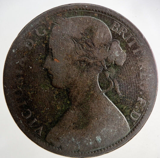 1863 Victoria One Penny Coin | Collectable Grade