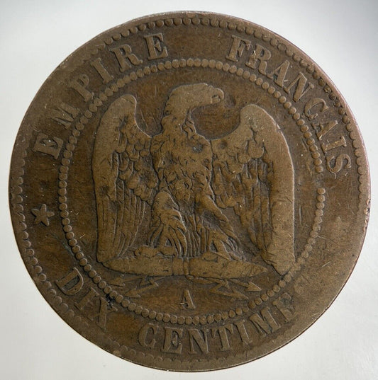 1863 France 10 Centimes Coin | Collectable Grade