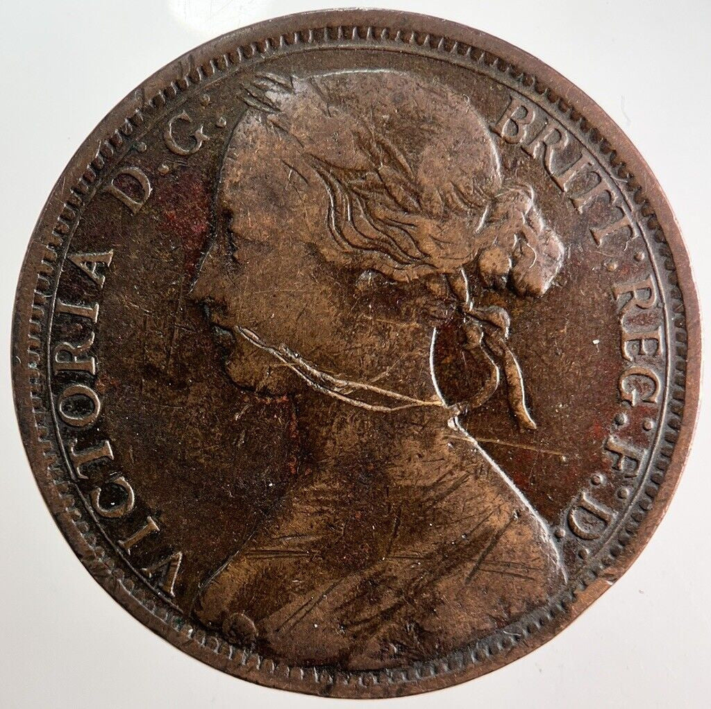 1863 Victoria One Penny Coin | Fine Collectable Grade