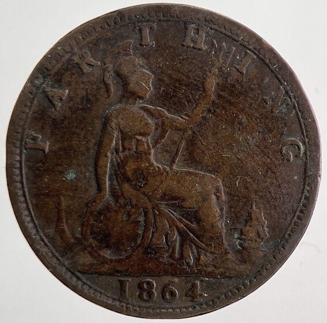 1864 Victoria Farthing Coin | Fine Collectable Grade | a8635