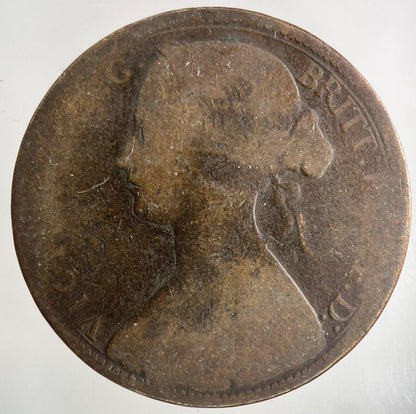 1864 Victoria One Penny Coin | Collectable Grade