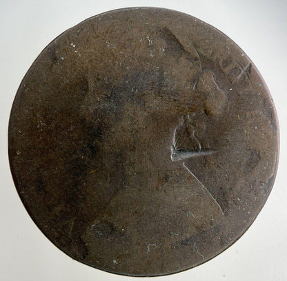 1864 Victoria One Penny Coin | Fair Grade