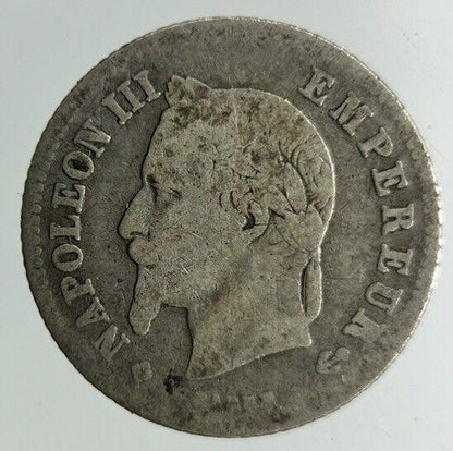 1866 France 20 Centimes Silver Coin | Collectable Grade