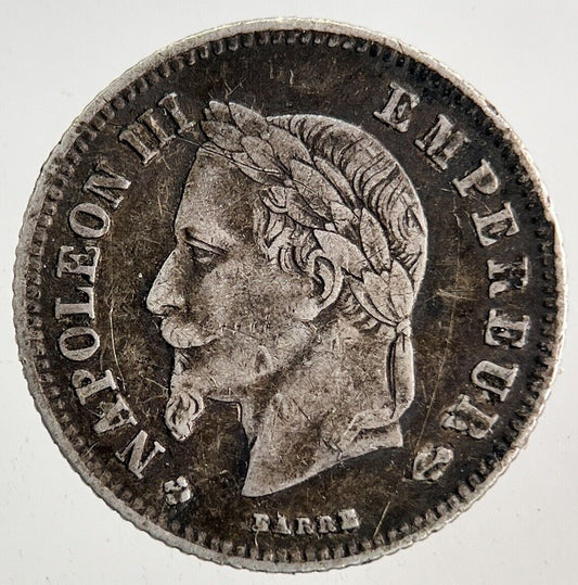 1866 France 20 Cents Centimes Silver Coin | Very High Grade