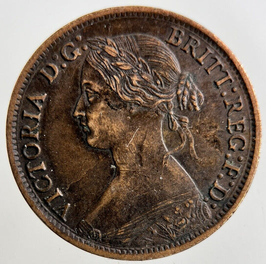 1865 Victoria Farthing Coin | Fine Collectable Grade