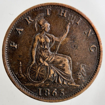 1865 Victoria Farthing Coin | Fine Collectable Grade