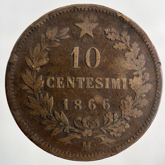 1866 Italy 10 Centesimi Coin | Collectable Grade