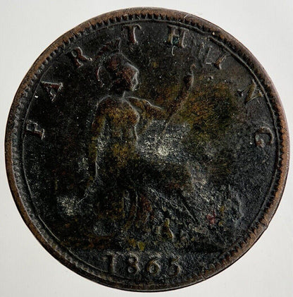 1865 Victoria Farthing Coin | Fine Collectable Grade