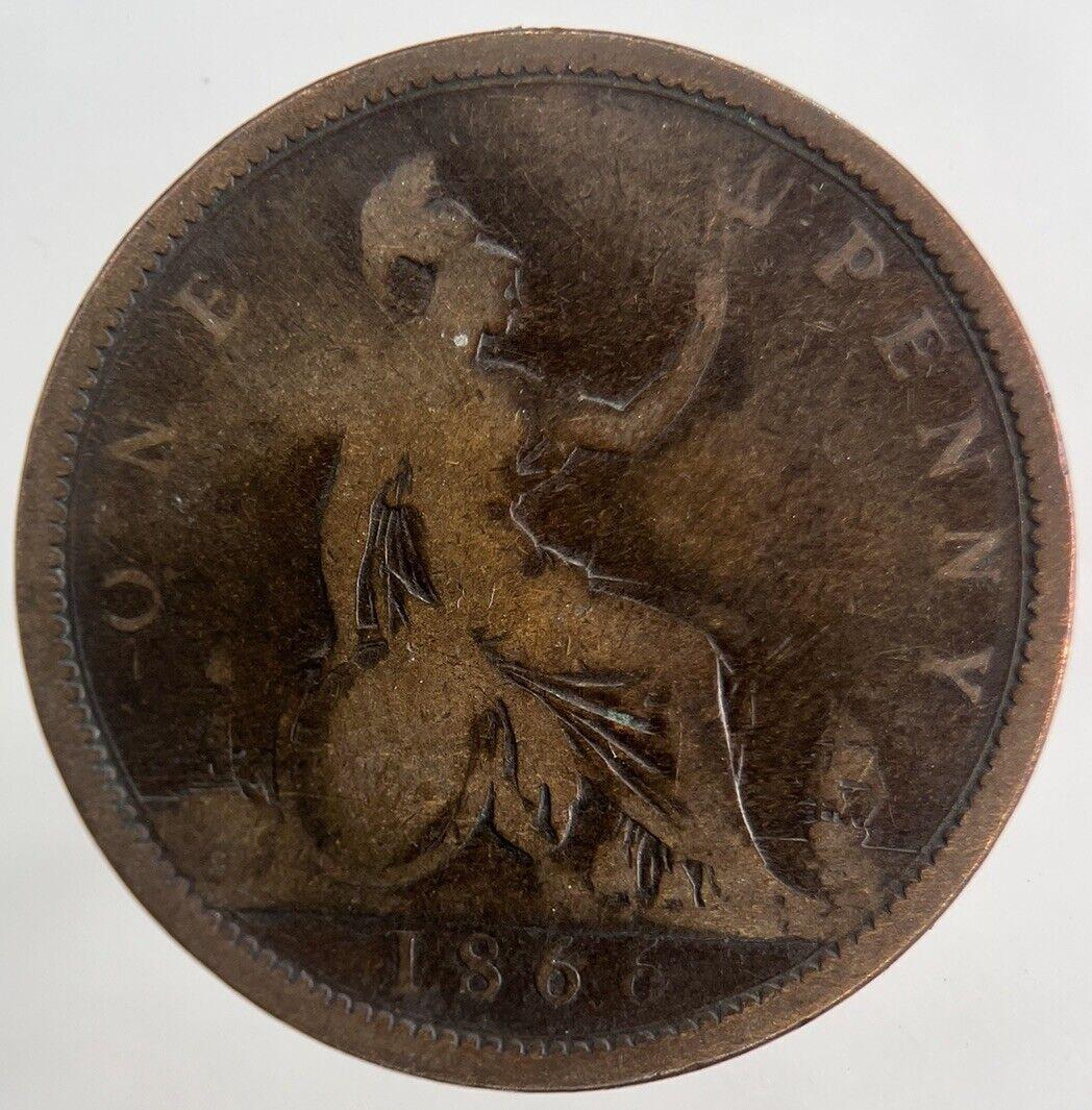 1866 Victoria One Penny Coin | Collectable Grade