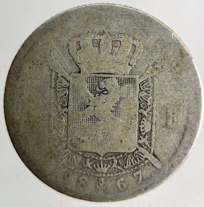 1867 Belgium 1 Franc Silver Coin | Collectable Grade