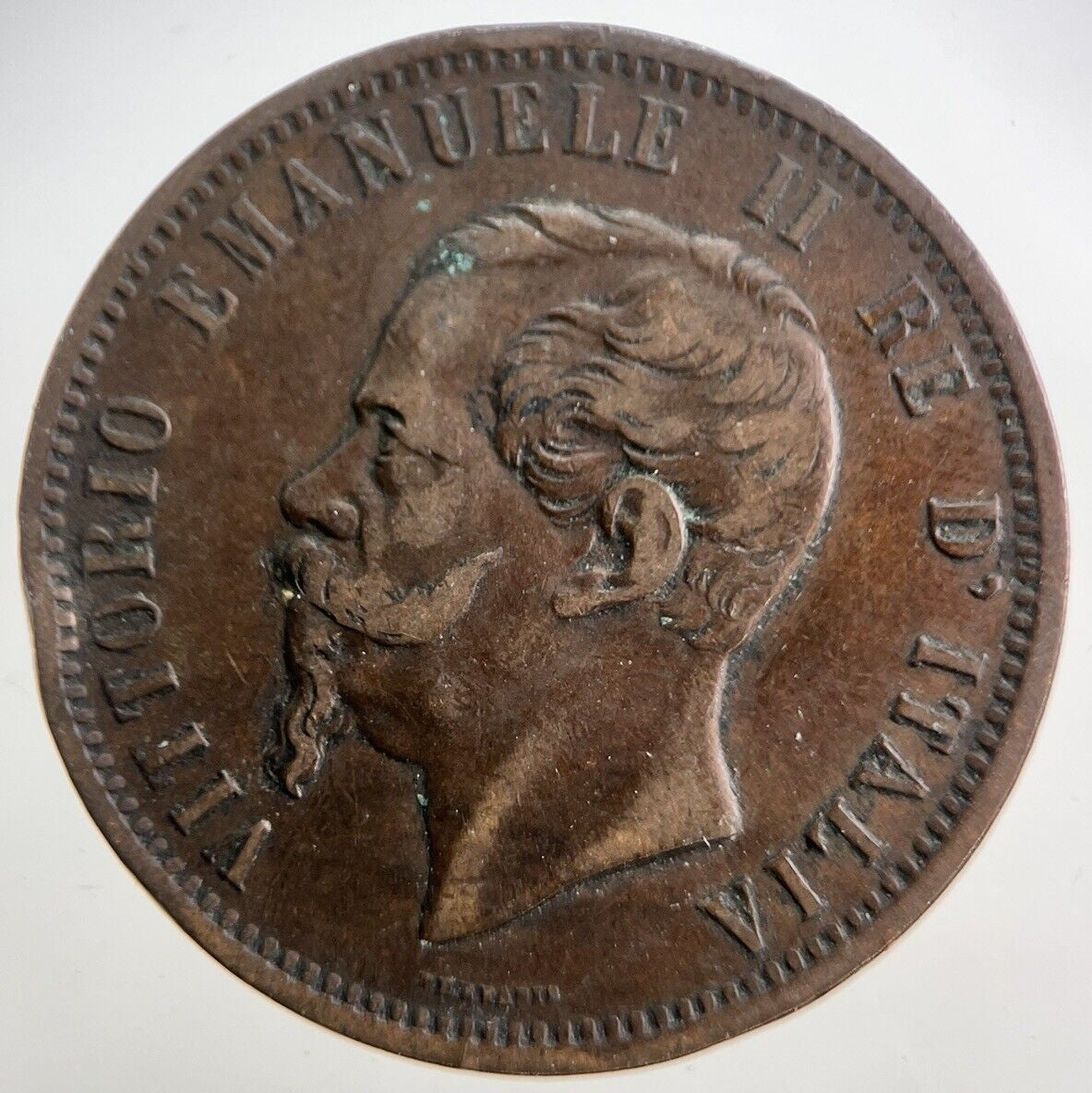 1866 Italy 10 Centesimi Coin | Fine Collectable Grade | a7263