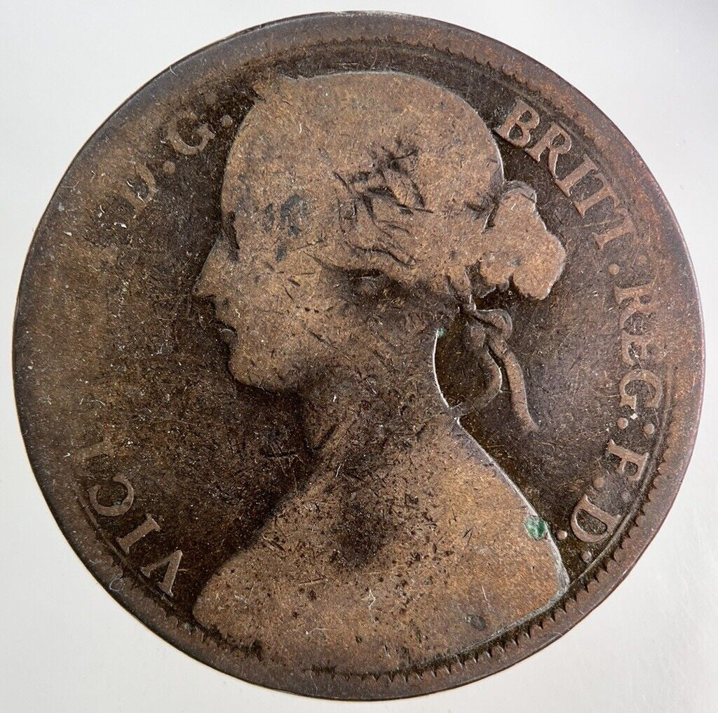 1866 Victoria One Penny Coin | Collectable Grade