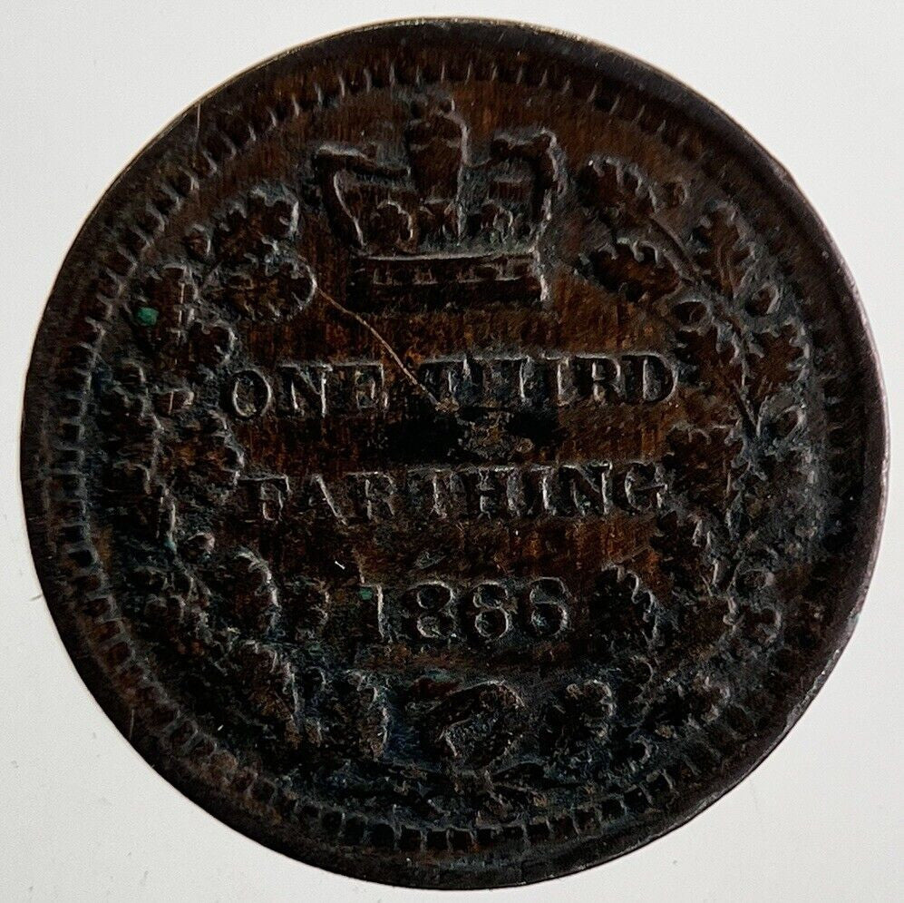 1866 Victoria 1/3 One Third Farthing Coin | Very High Grade | a9862