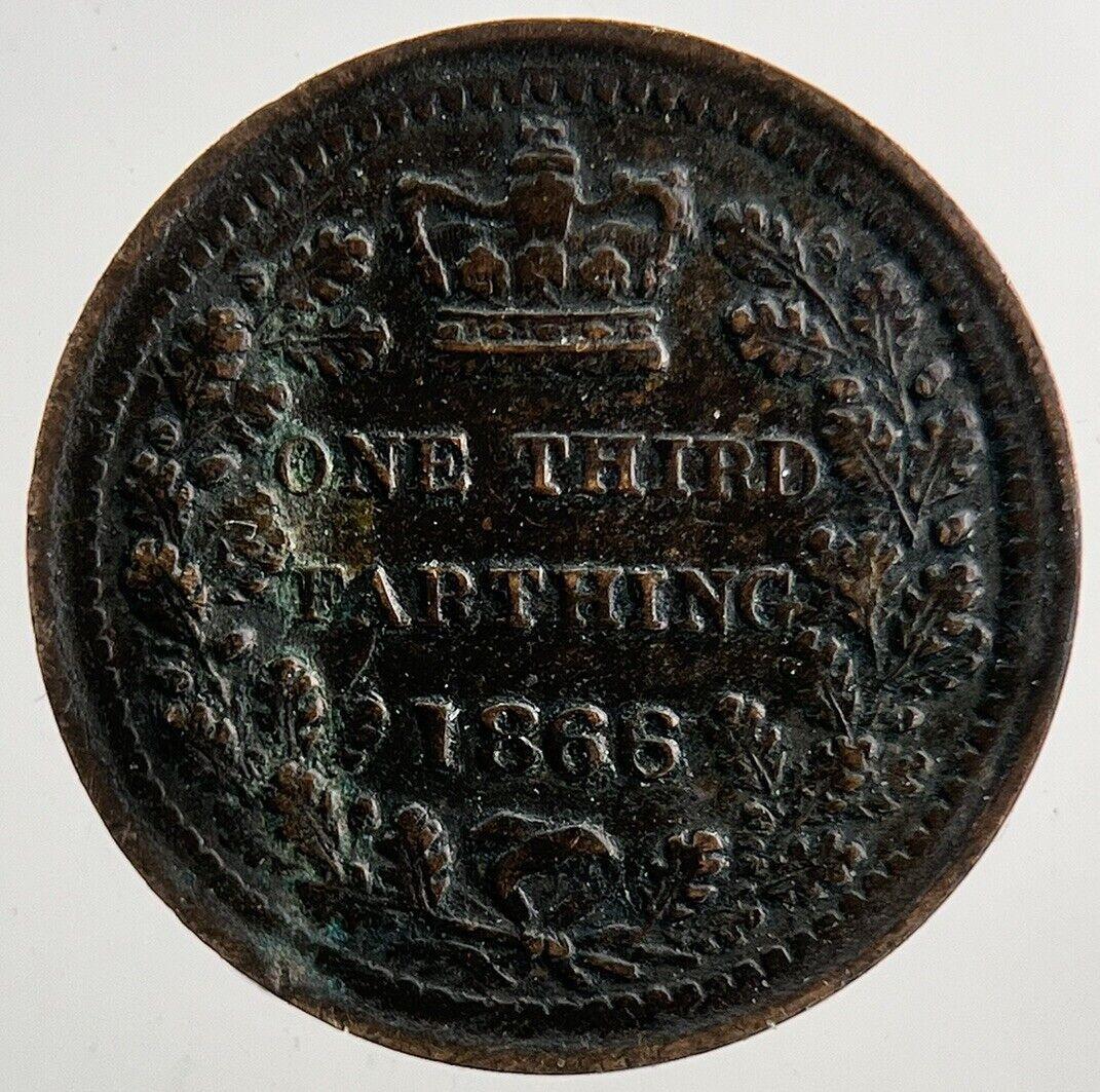 1866 Victoria 1/3 One Third Farthing Coin | Very High Grade | a9215