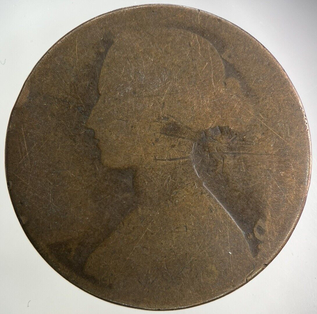 1866 Victoria One Penny Coin | Fair Grade