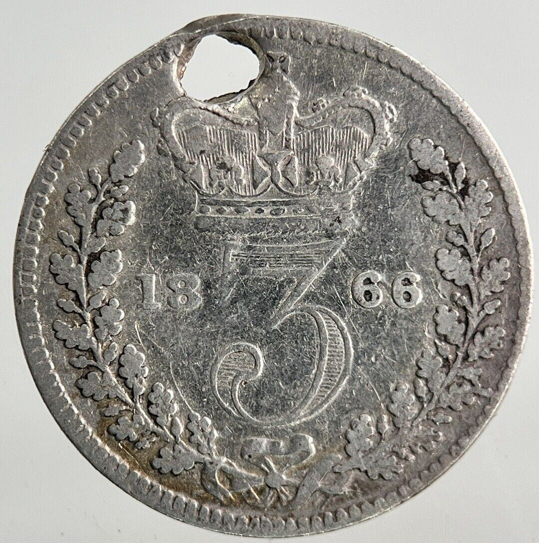 1866 Victoria Threepence Silver Coin | Collectable Grade