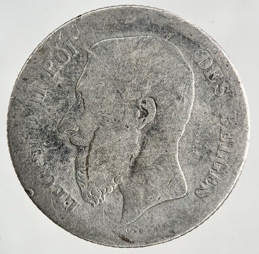 1867 Belgium 1 Franc Silver Coin | Collectable Grade