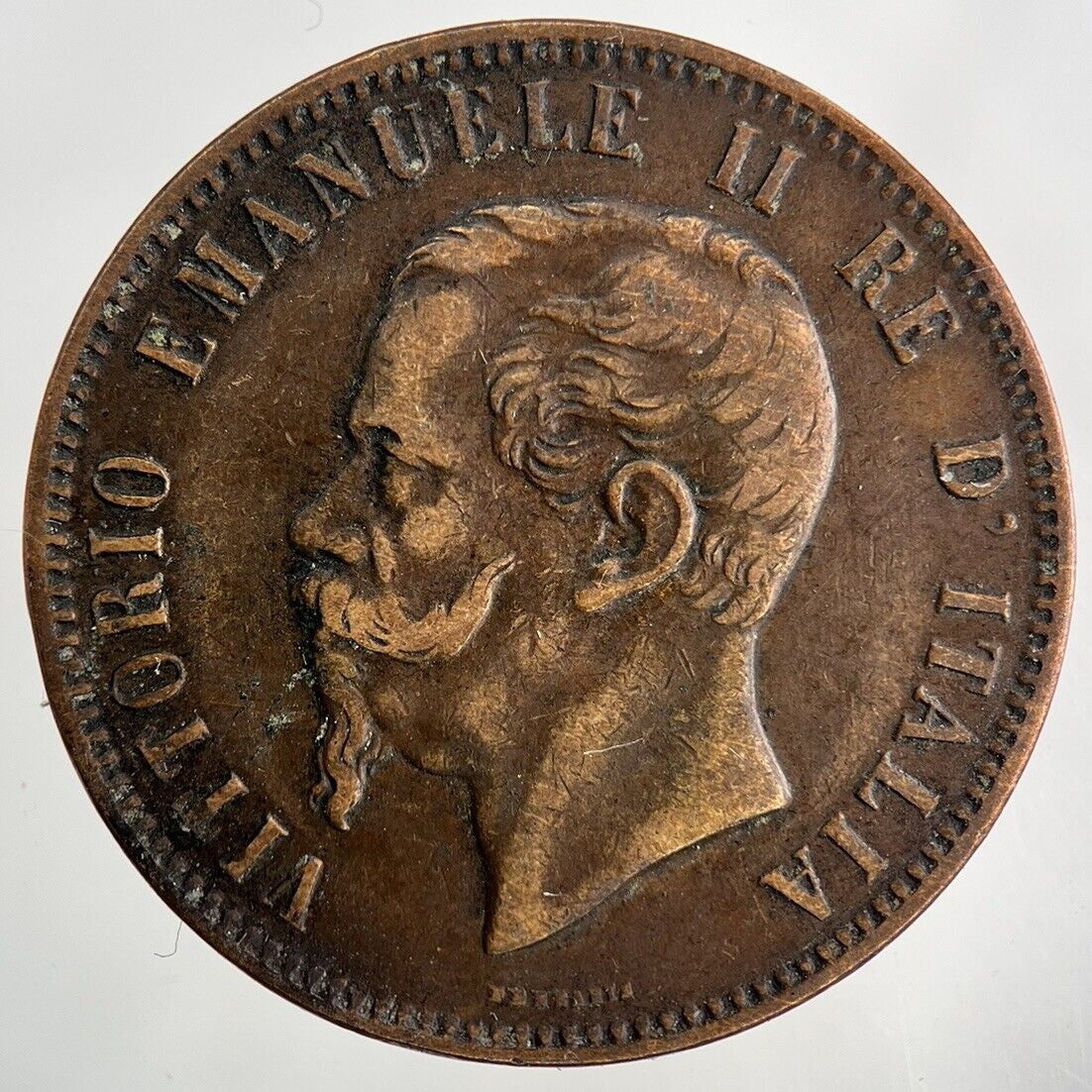 1866 Italy 10 Centesimi Coin | Fine Collectable Grade