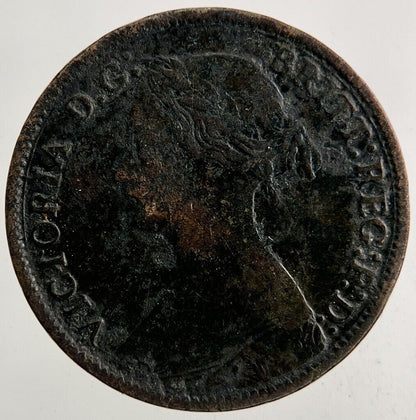 1866 Victoria Farthing Coin | Fine Collectable Grade