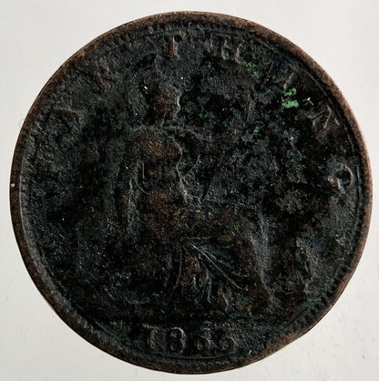 1866 Victoria Farthing Coin | Fine Collectable Grade