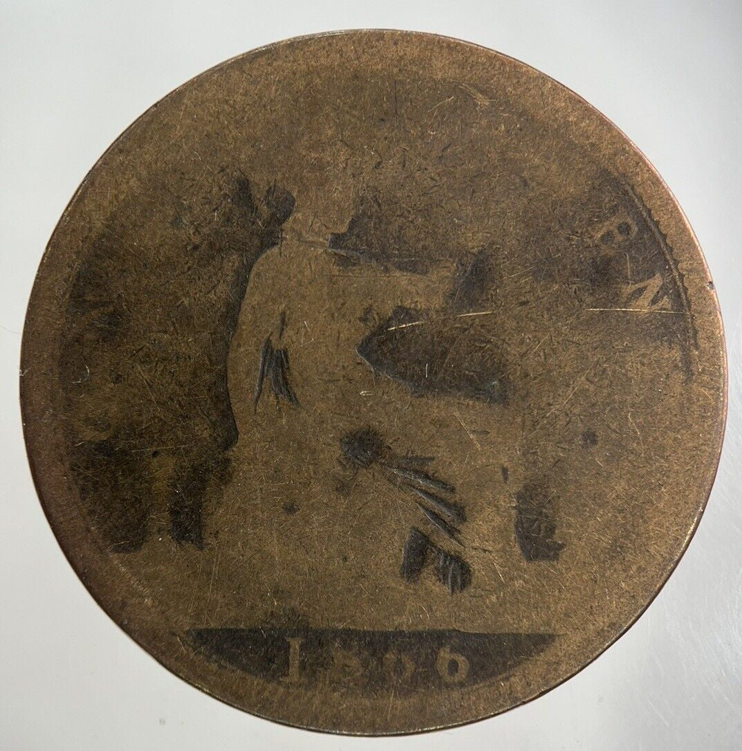 1866 Victoria One Penny Coin | Fair Grade