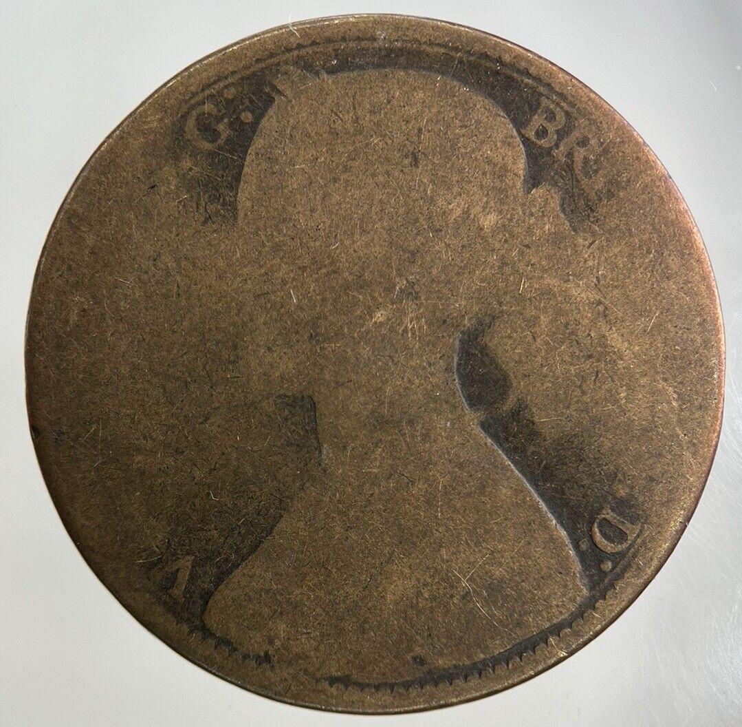 1866 Victoria One Penny Coin | Fair Grade