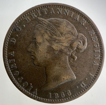 1866 Jersey 1/13 One Thirteenth Of A Shilling Coin | Fine Collectable Grade