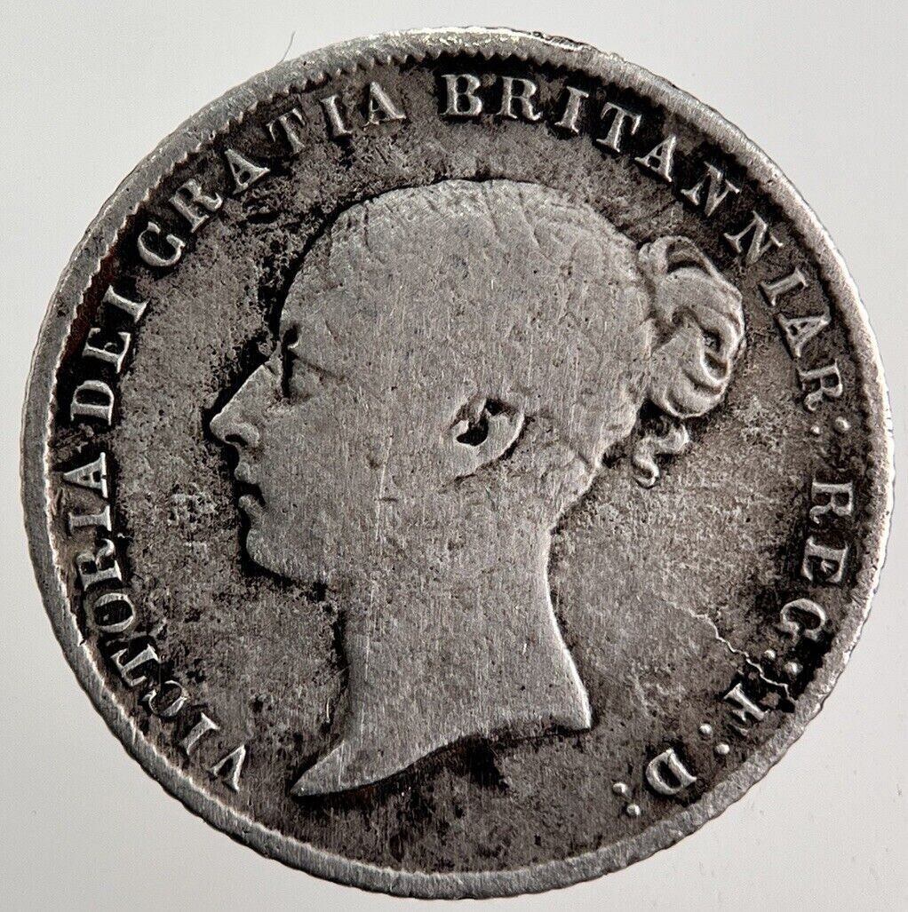1866 Victoria Sixpence Silver Coin | Fine Collectable Grade