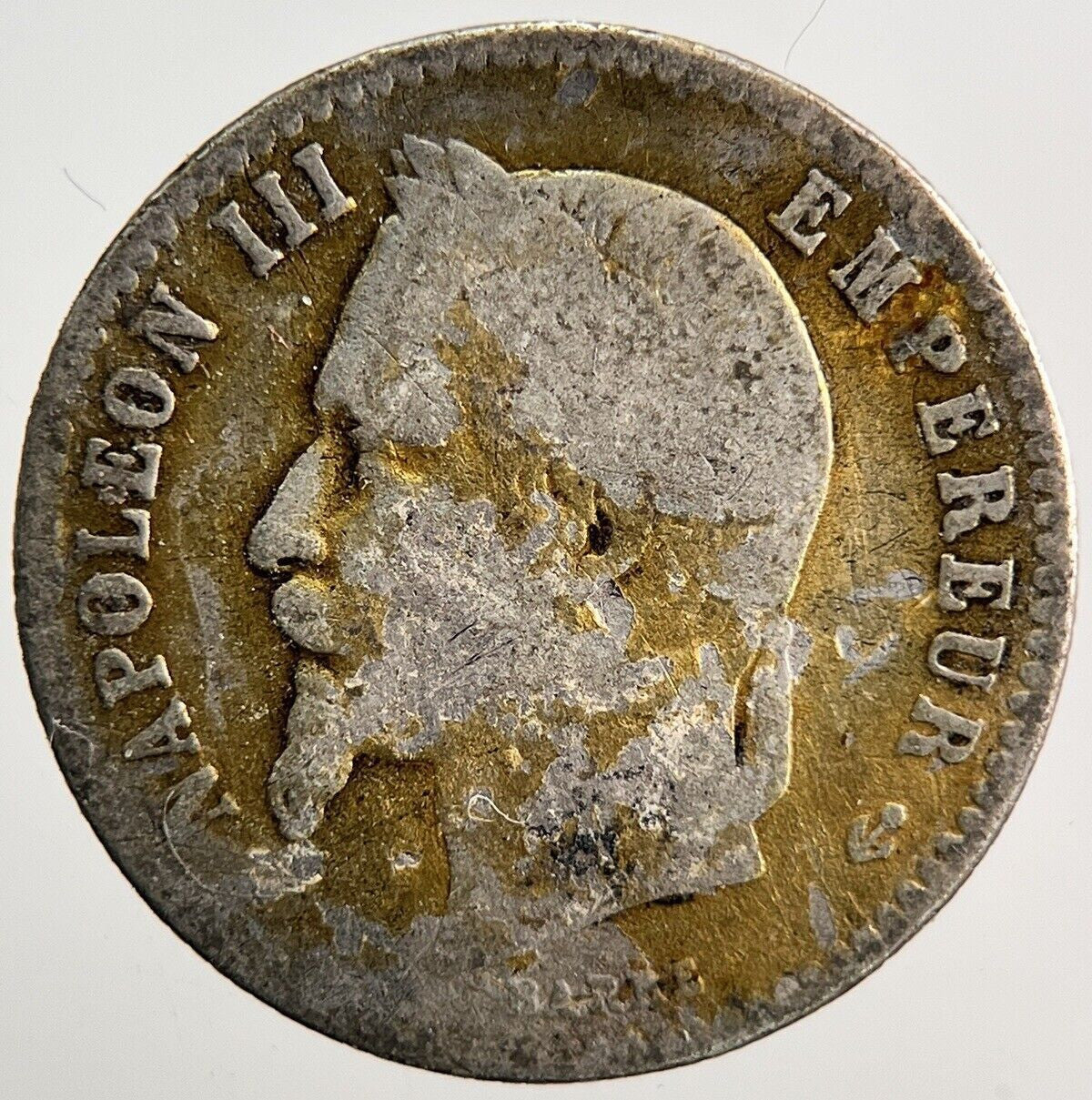 1867 France 50 Cent Silver Coin | Fair Grade | a3640