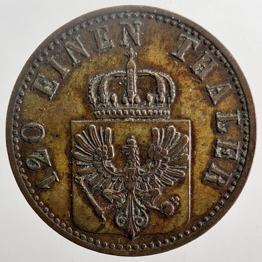1867 Germany 3 Pfennig Coin | Very Fine Grade | a5901