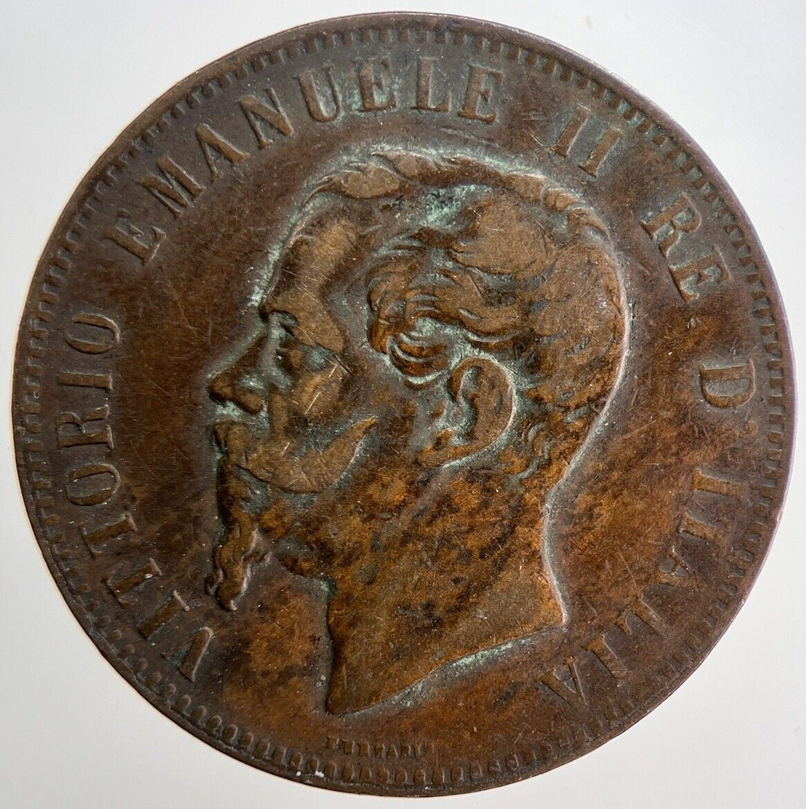 1867 Italy 10 Centesimi Coin | Fine Collectable Grade | a6228