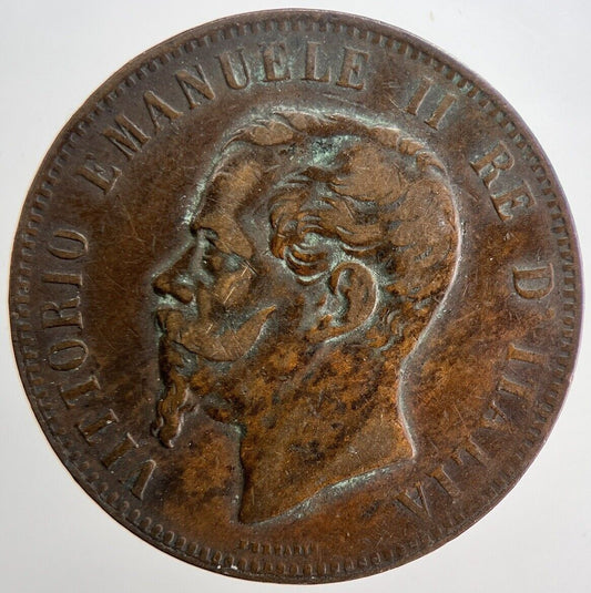 1867 Italy 10 Centesimi Coin | Fine Collectable Grade | a6228