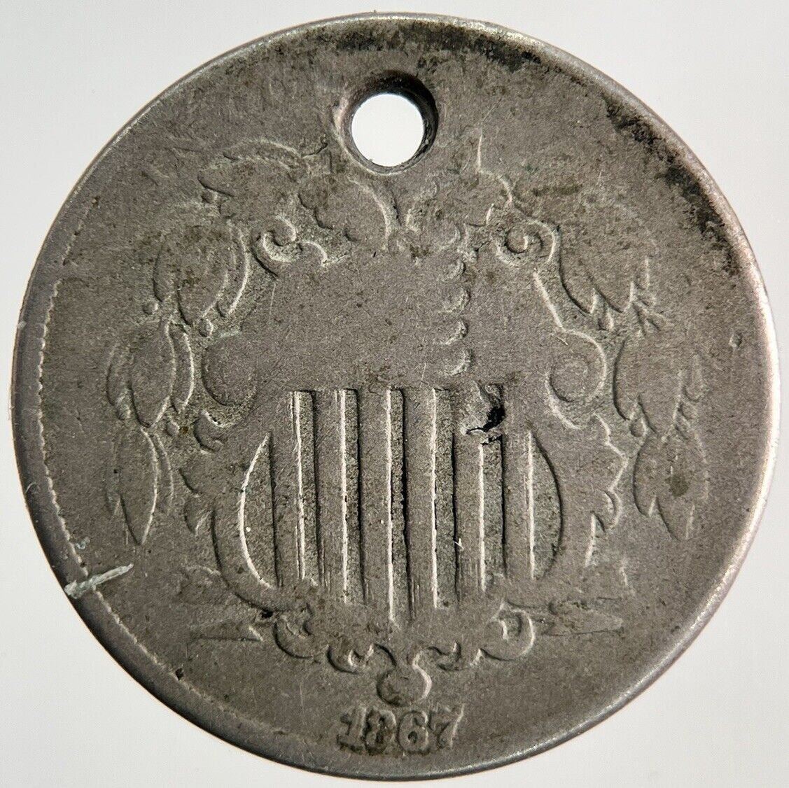 1867 US USA Shield Nickel 5 Cents Coin | Collectable Grade