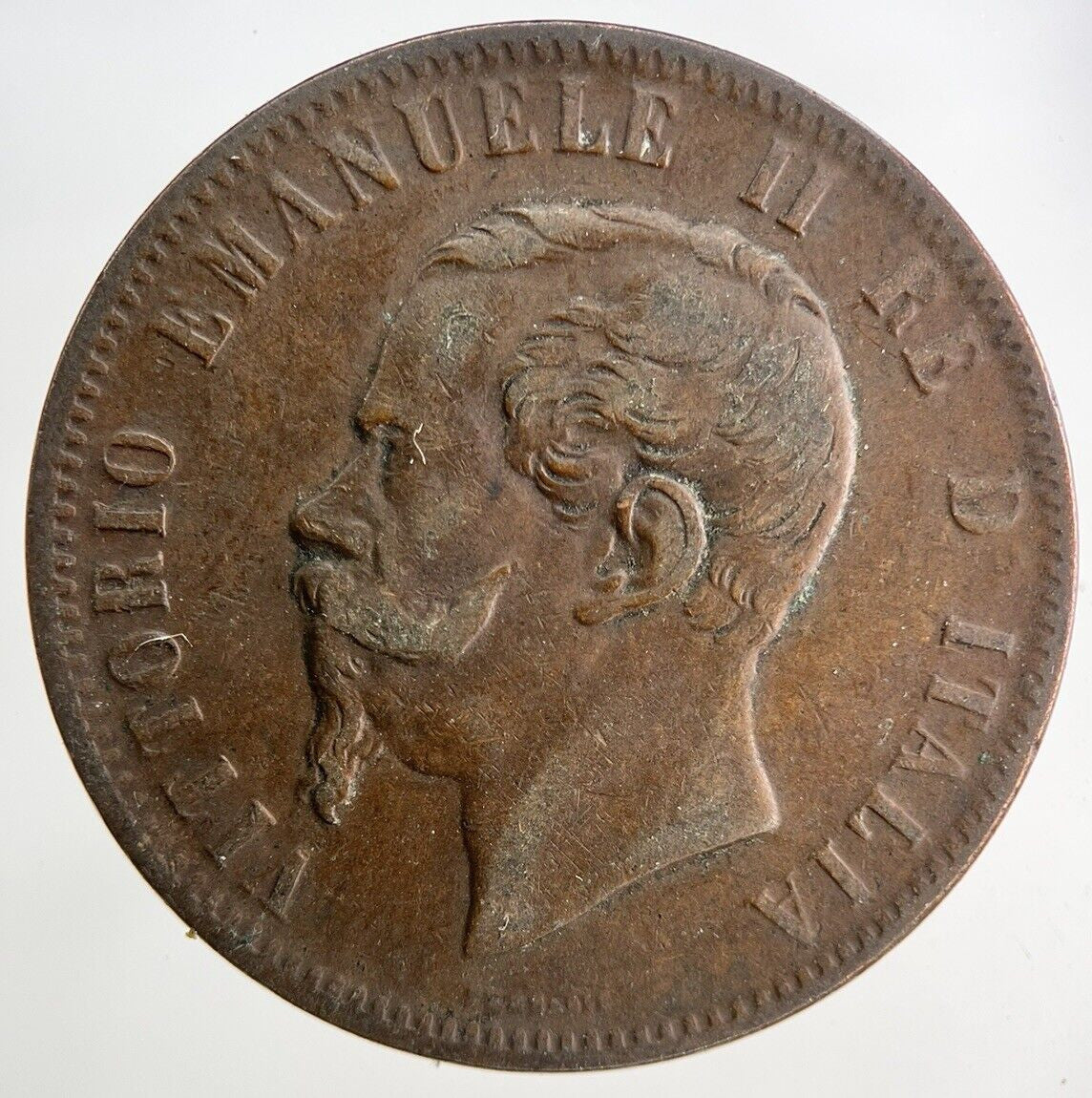 1867 Italy 10 Centesimi Coin | Fine Collectable Grade