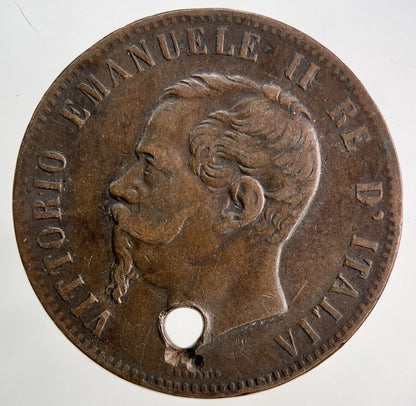 1867 Italy 10 Centesimi Coin | Fine Collectable Grade