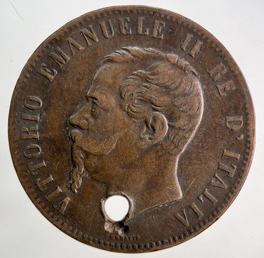 1867 Italy 10 Centesimi Coin | Fine Collectable Grade