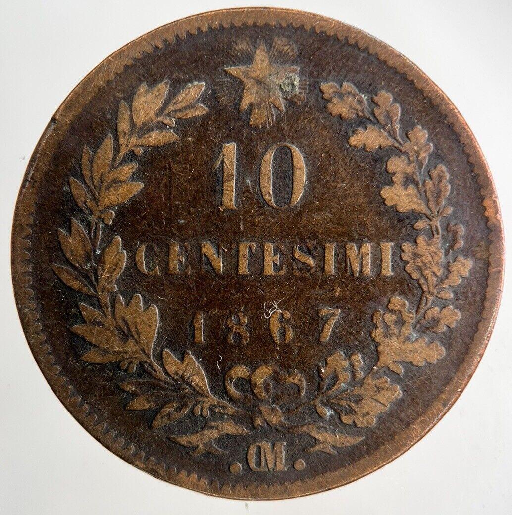 1867 Italy 10 Centesimi Coin | Collectable Grade