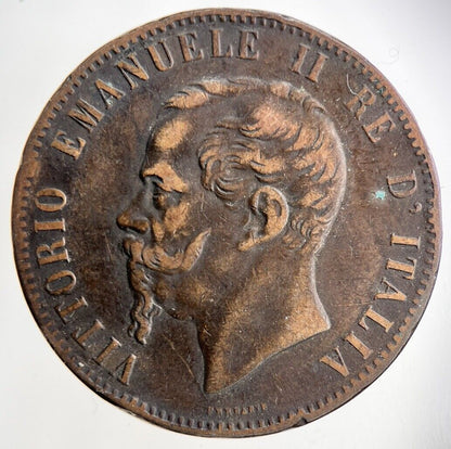 1867 Italy 10 Centesimi Coin | Fine Collectable Grade