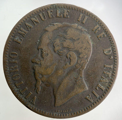 1867 Italy 10 Centesimi Coin | Fine Collectable Grade