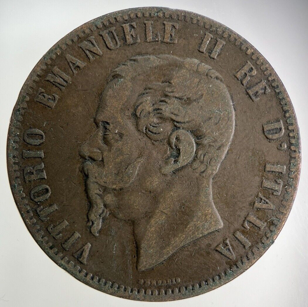 1867 Italy 10 Centesimi Coin | Fine Collectable Grade