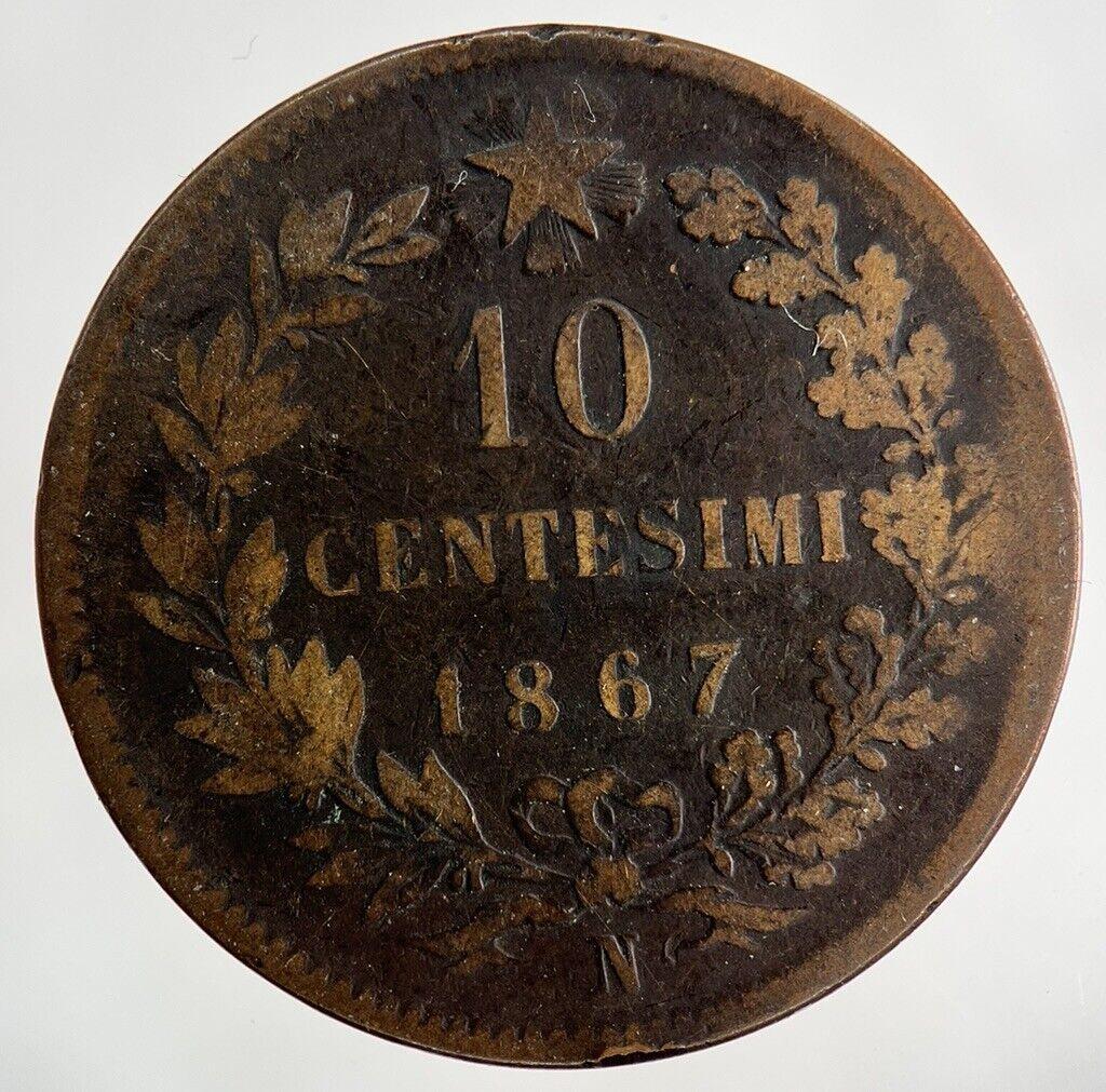 1867 Italy 10 Centesimi Coin | Collectable Grade