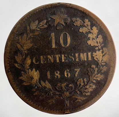 1867 Italy 10 Centesimi Coin | Collectable Grade