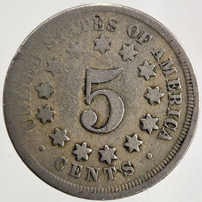 1867 US USA Shield Nickel 5 Cents Coin | Collectable Grade