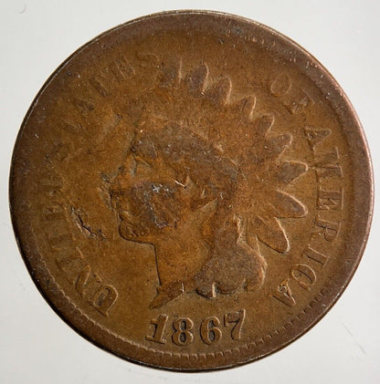 1867 US USA One Cent Coin | Collectable Grade