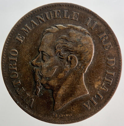1867 Italy 5 Centesimi Coin | Fine Collectable Grade
