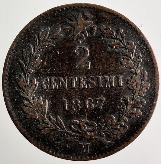 1867 Italy 2 Centesimi Coin | Collectable Grade